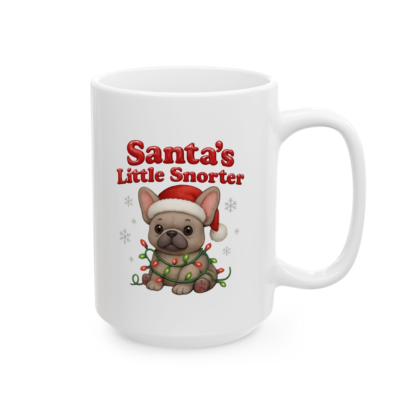 Santa's Little Helper Ceramic Mug, Christmas Coffee Cup, Holiday Gift