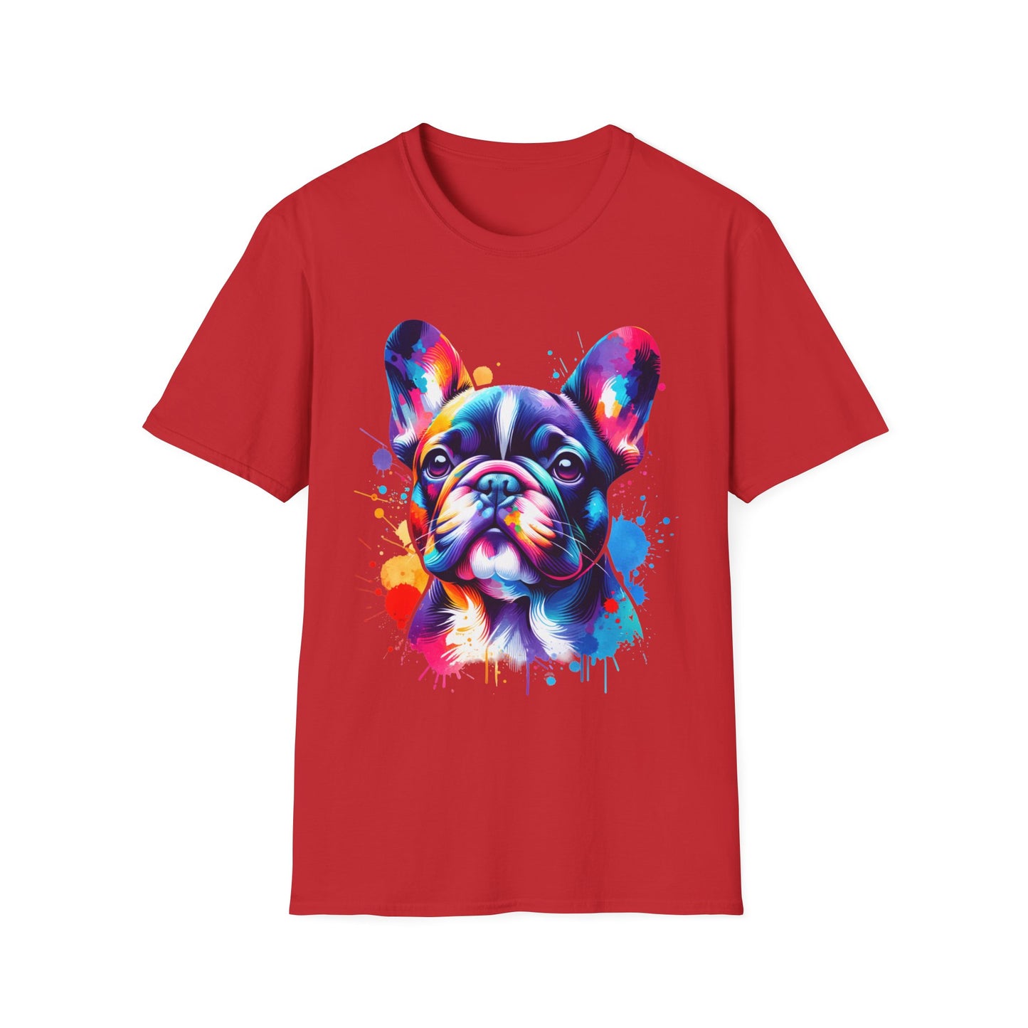 Vibrant French Bulldog T-Shirt, Colorful Dog Tee,