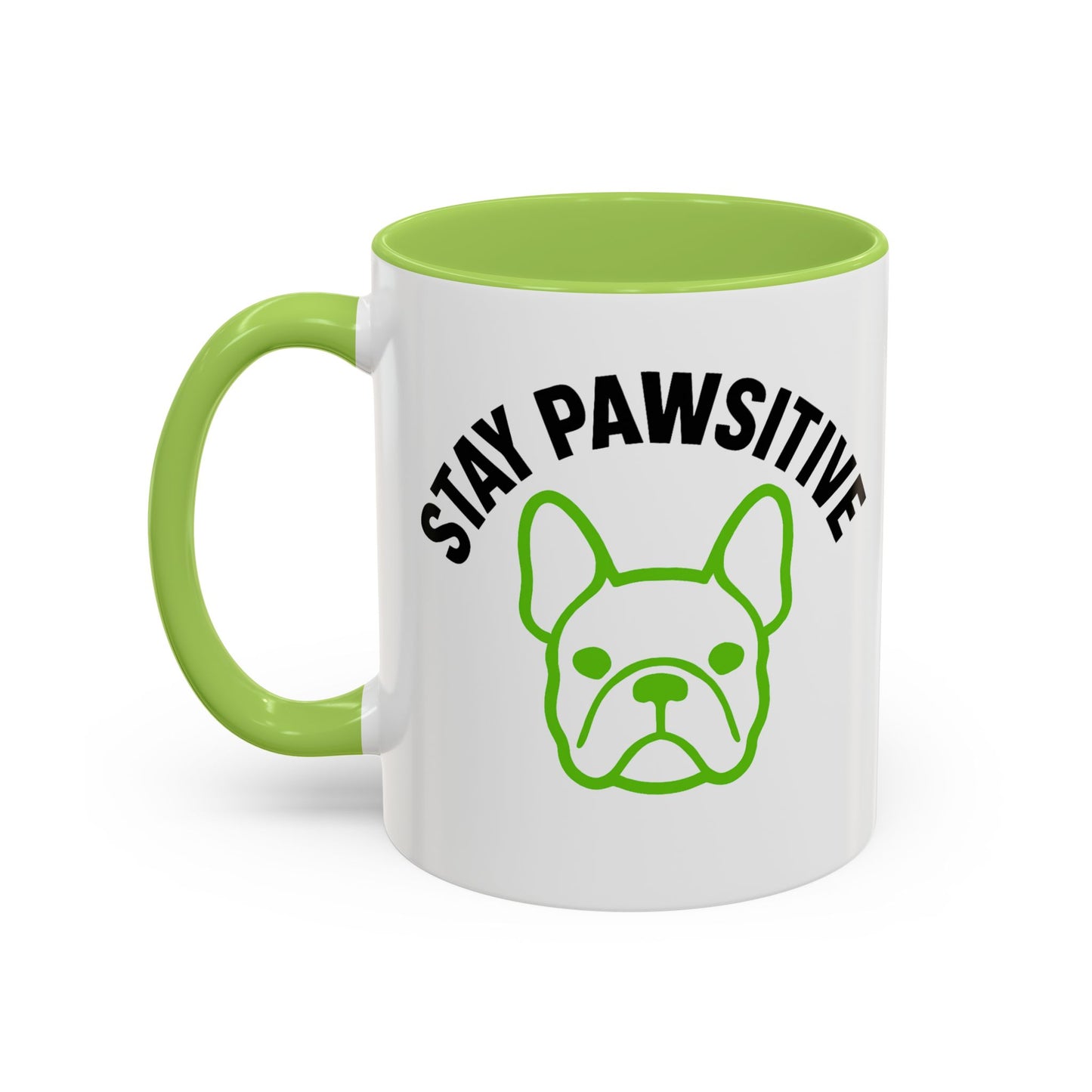 Stay Pawsitive Coffee Mug | French Bulldog Lover Gift, Dog Mom Mug,