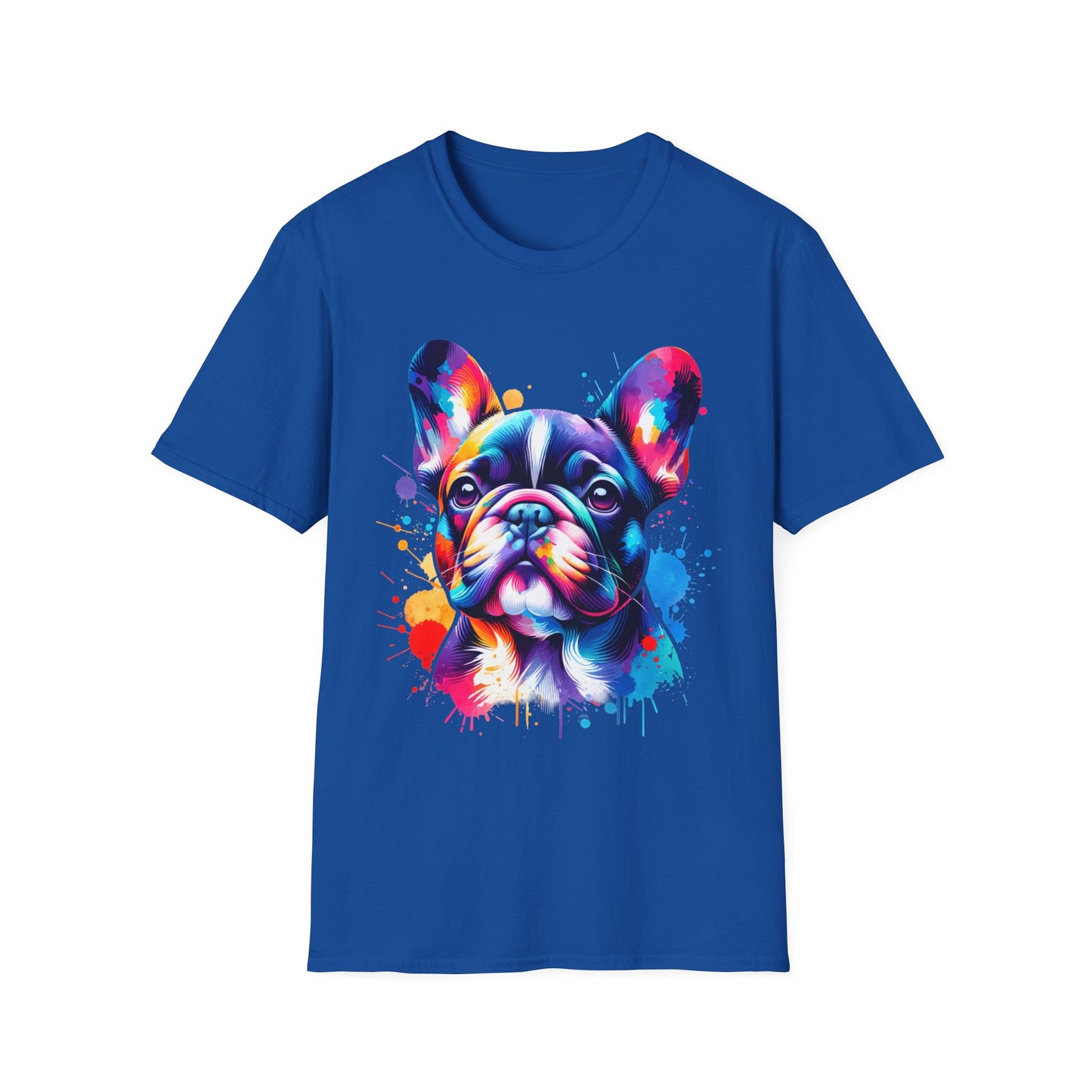 Vibrant French Bulldog T-Shirt, Colorful Dog Tee,