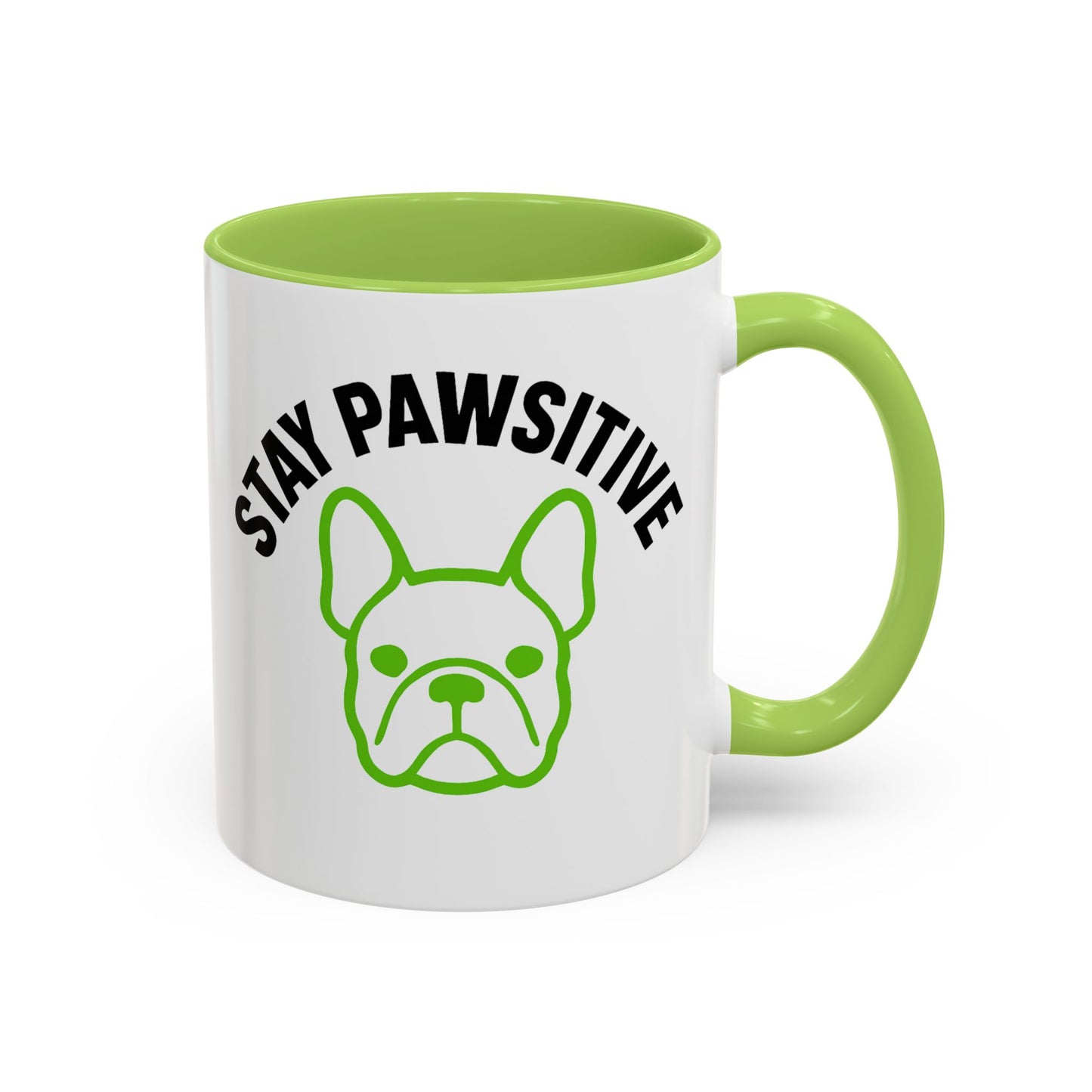 Stay Pawsitive Coffee Mug | French Bulldog Lover Gift, Dog Mom Mug,
