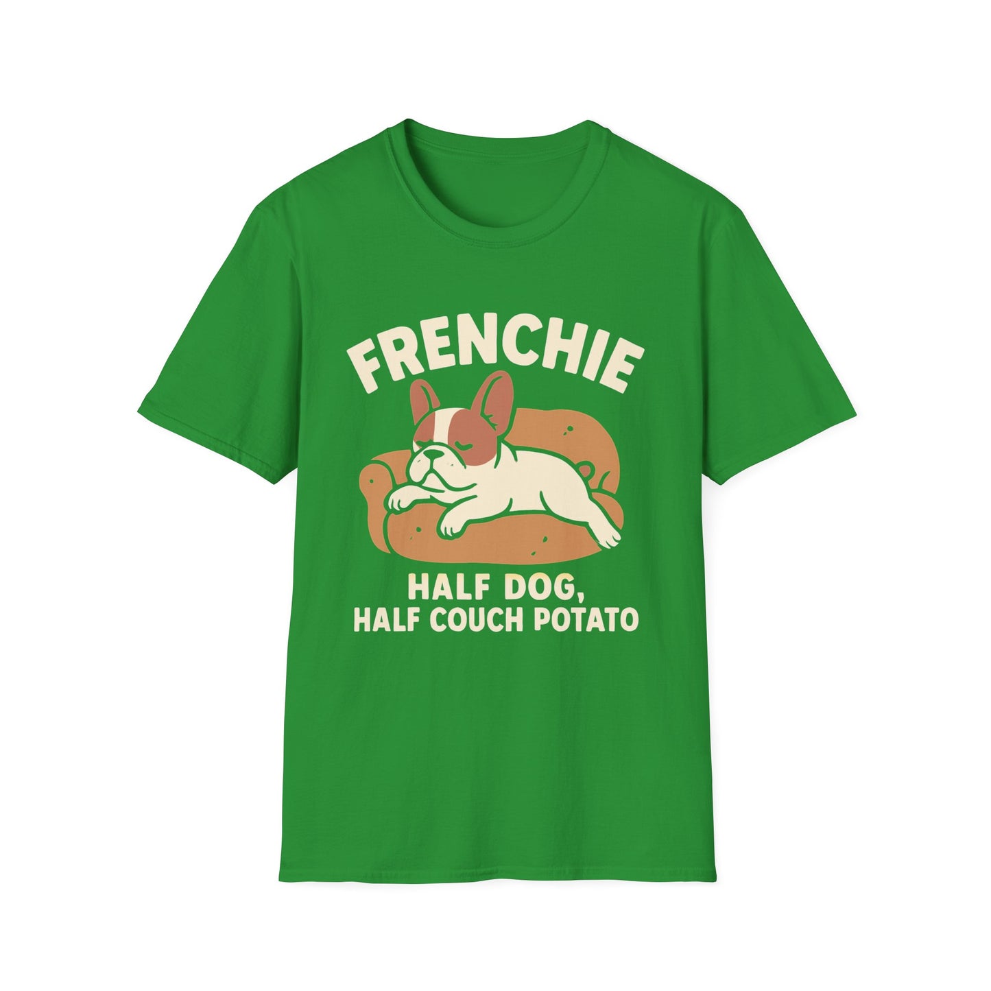 Frenchie Half Dog Half Couch Potato T-Shirt