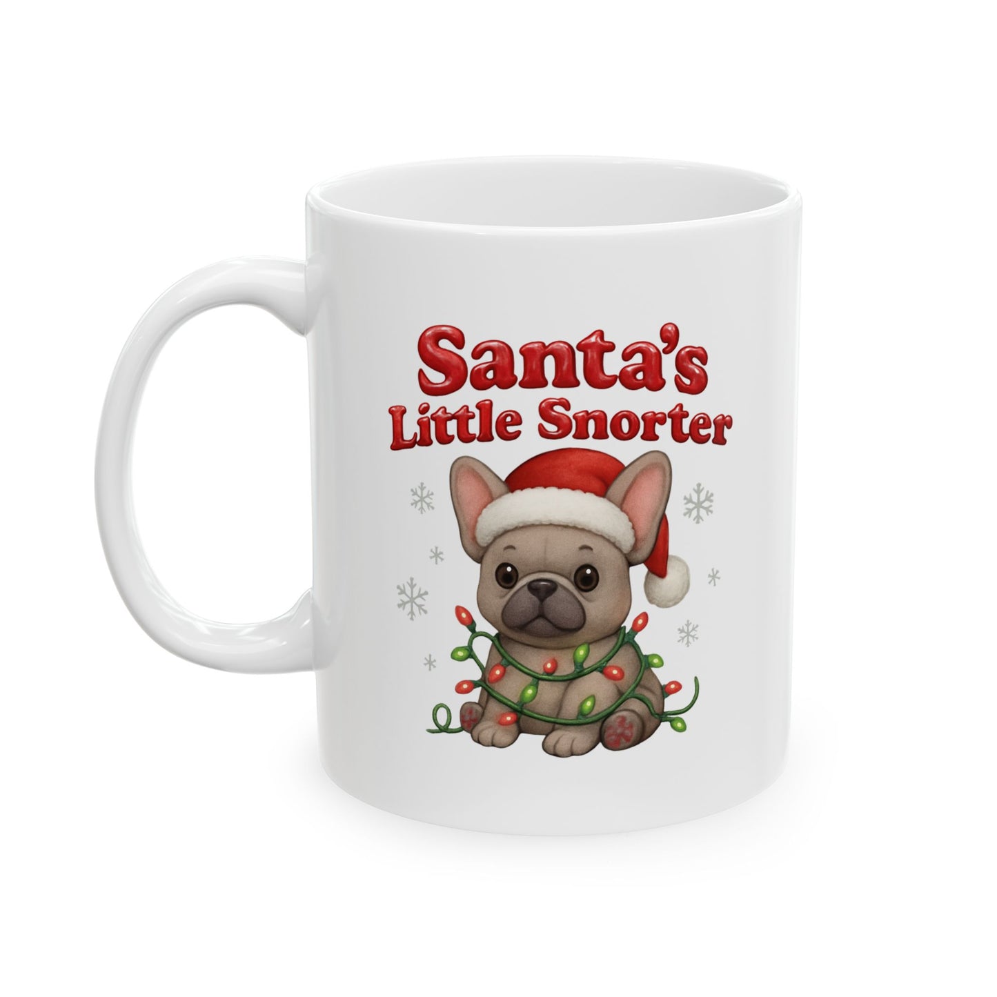 Santa's Little Helper Ceramic Mug, Christmas Coffee Cup, Holiday Gift
