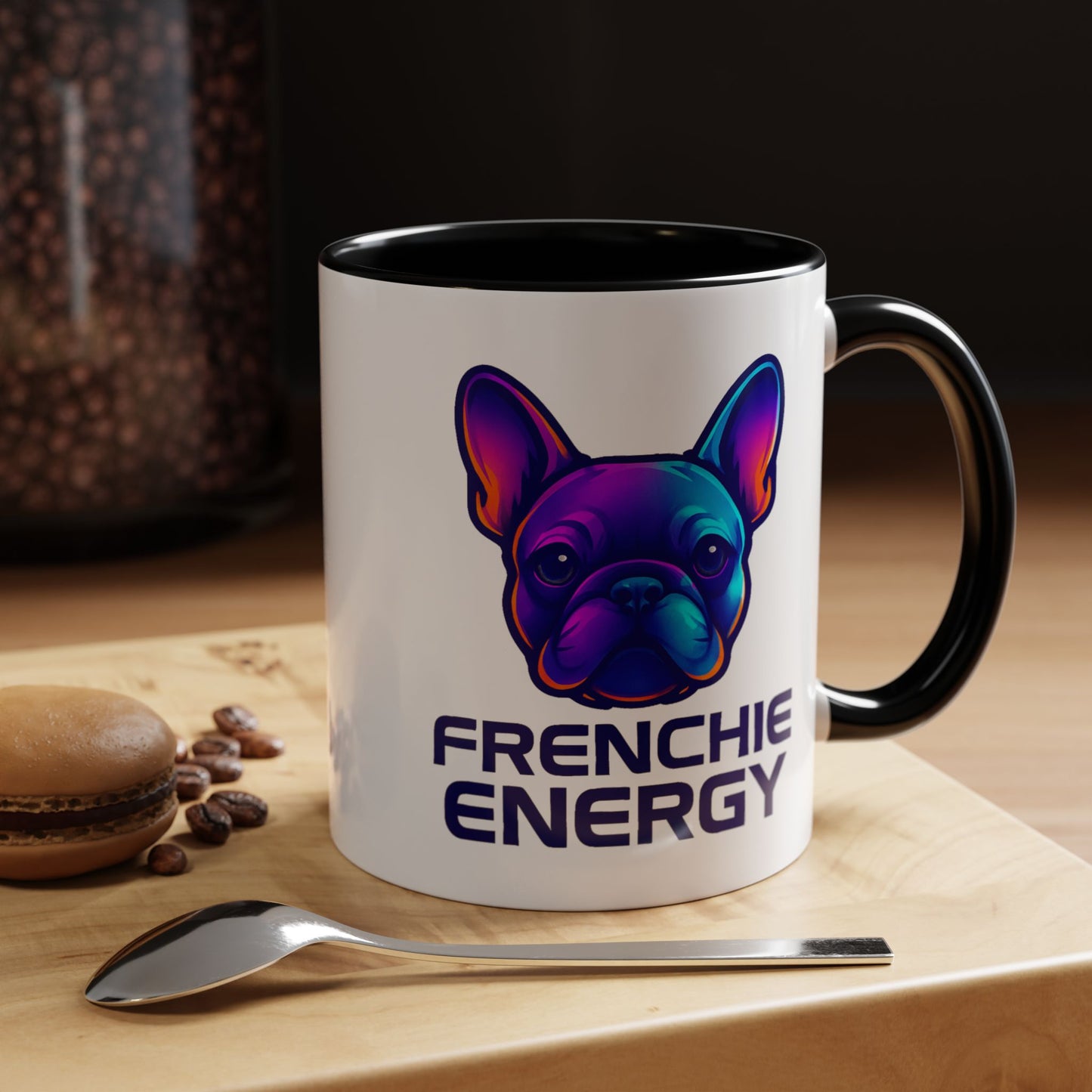 Frenchie Energy Coffee Mug, French Bulldog Lover Gift