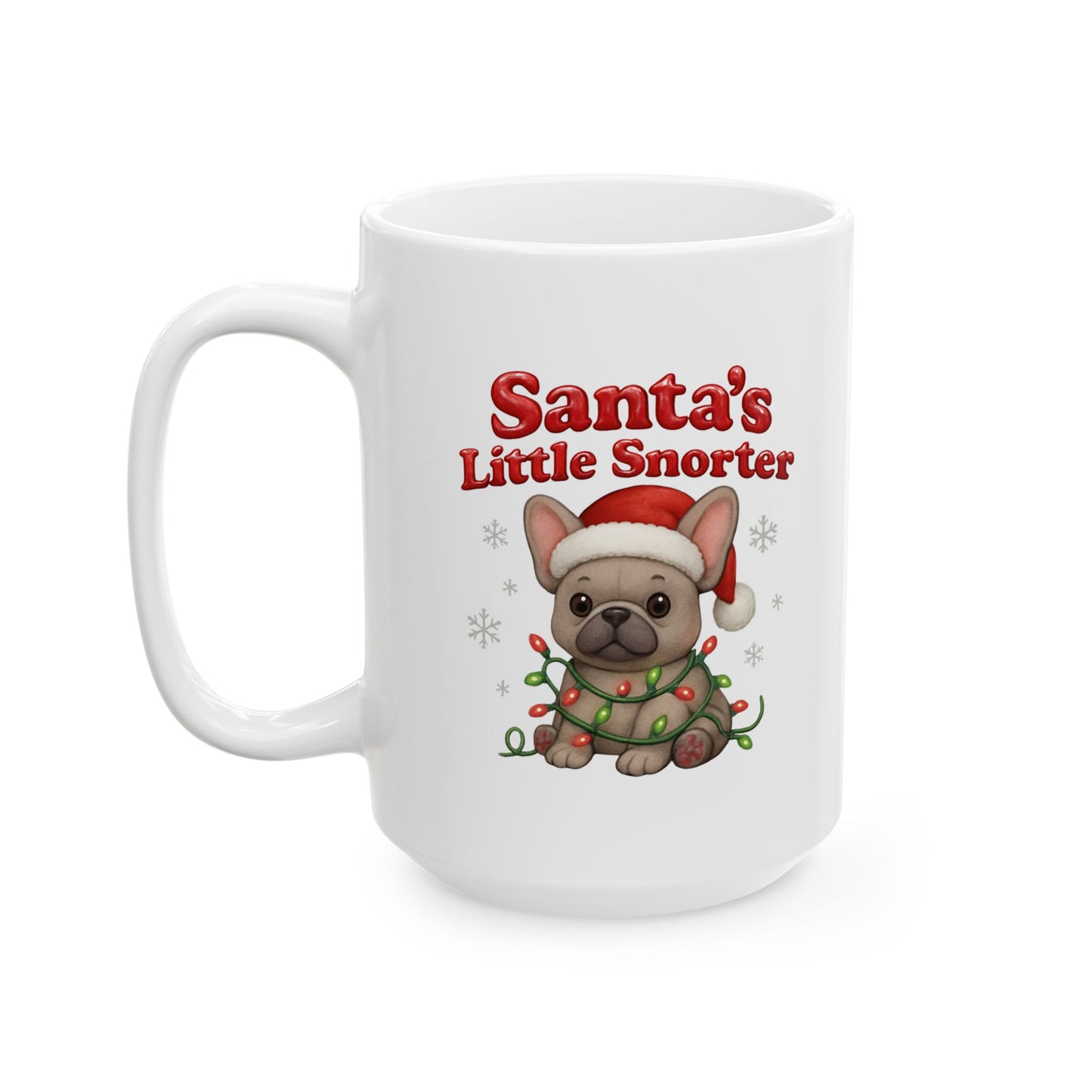 Santa's Little Helper Ceramic Mug, Christmas Coffee Cup, Holiday Gift