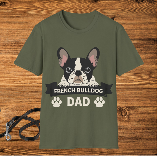 French Bulldog Dad T-Shirt – Funny Gift for Dog Dads