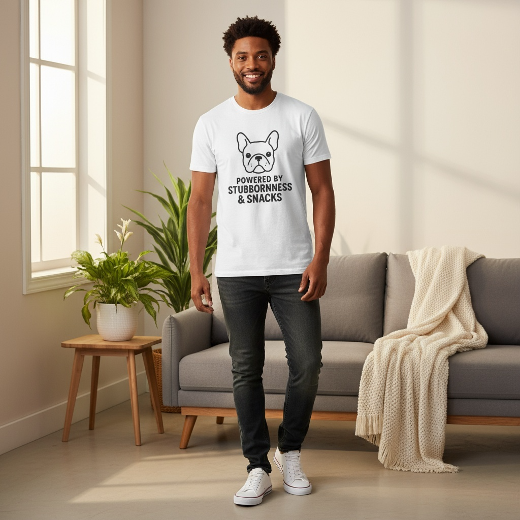 The "Bat Ears & Stubbornness" Frenchie Mom T-Shirt